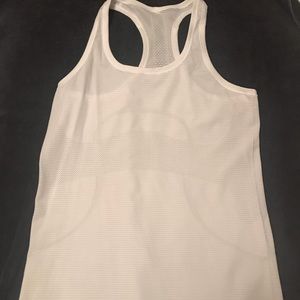 Lululemon white racerback. Size 8.